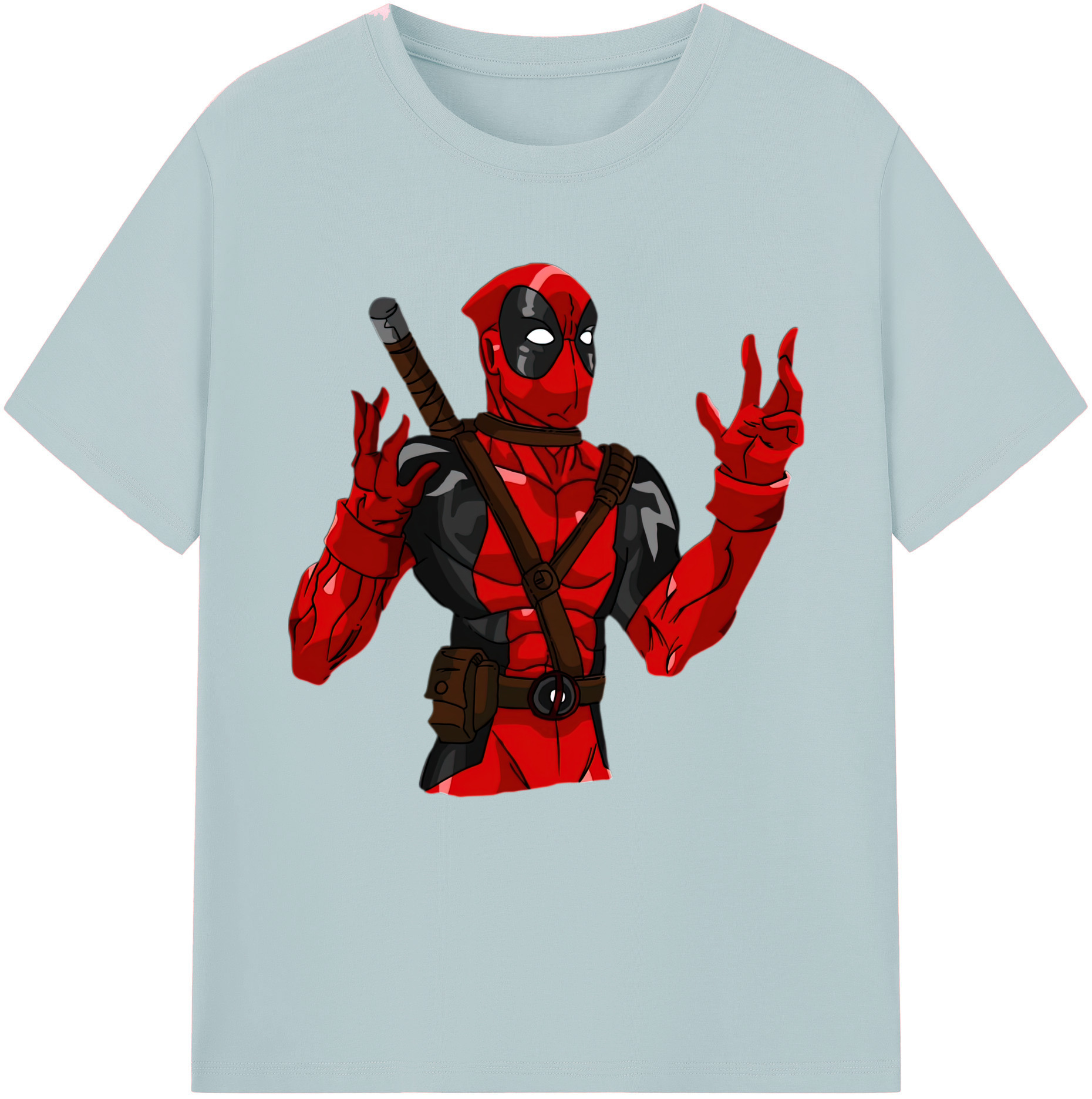 （画像用） Deadpool デッドプール 綿100％半袖Tシャツ（フロントプリント）